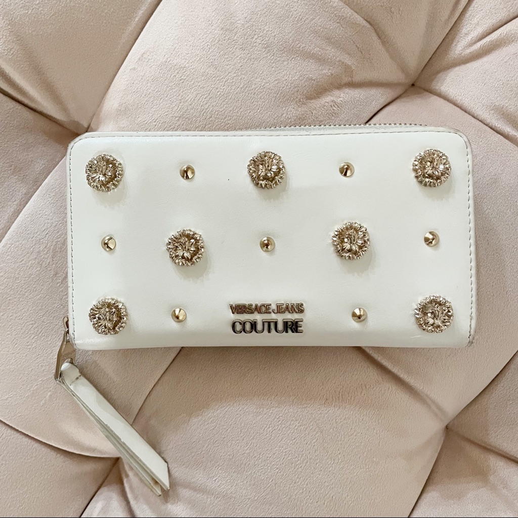 Versace Stud Zippy Wallet